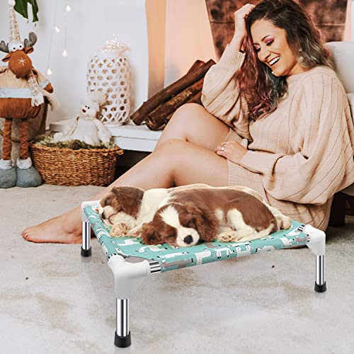 Modorki Hundebett Outdoor Hundeliege - Erhöhtes Hundebett Hoch Waschbar Erhöhtes Haustierbett Mit für Draußen Camping (S 50 * 50 * 13 cm) - 6